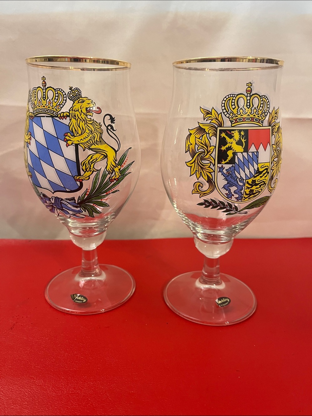 Bockling | Dining | Bockling Family Crest Wine Glassesgoblets 2